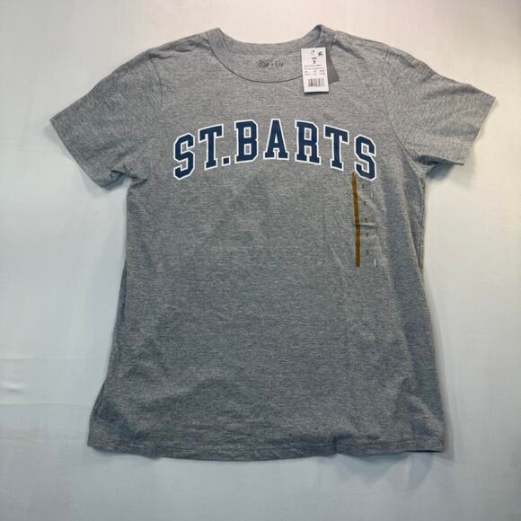 NWT Target Grey St. Bart's graphic t-shirt Sz S - Picture 1 of 4